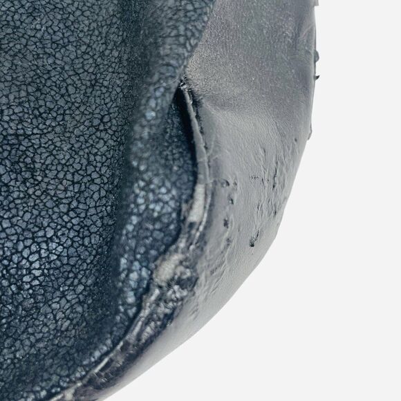 VTG 2000s Black Paris Hilton Chain Strap Mini Bag Purse Charms DISTRESSED WORN - Picture 15 of 16